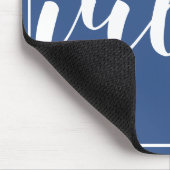 Motivatie Citaat Goede Vibes slechts Blauw & Wit Muismat (Hoek)