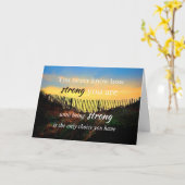 Motivatie citaat: Je weet nooit hoe sterk... Kaart (Gele Bloem)