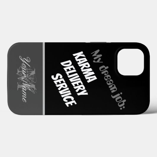 Motivatie citaat: Karma Delivery Service! Case-Mate iPhone Case (Achterkant (horizontaal))