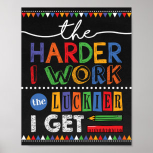 Motivatie citaat klaslokaal decor leraar cadeau poster