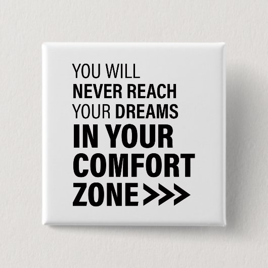 Motivatie citaat Kunstdromen beroemde citaten Vierkante Button 5,1 Cm (Voorkant)