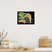 Motivatie Citaat Loon Verwarmde Muur Poster (Keuken)