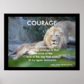 Motivatie Citaat Loon Verwarmde Muur Poster (Voorkant)