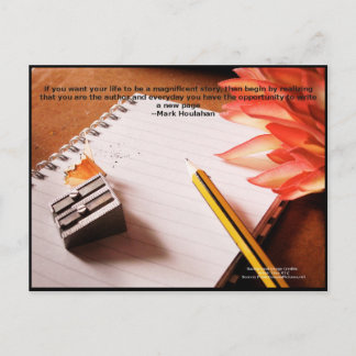 Motivatie citaat: Maak van het leven een prachtig  Briefkaart