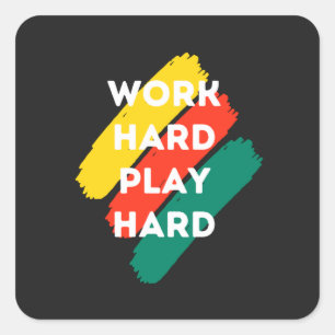Motivatie Citaat Mode en Positieve Tekst Vierkante Sticker