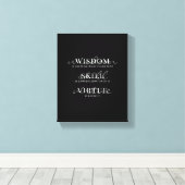 Motivatie Citaat Modern Manuscript Typografie Canvas Afdruk (Insitu (Houten vloer))