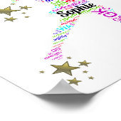 Motivatie Citaat Netball Star-Poster Poster (Hoek)