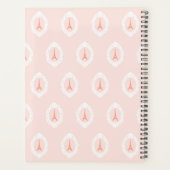 Motivatie citaat op roze Eiffeltoren achtergrond Planner (Achterkant)