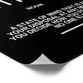 Motivatie citaat over geluk poster (Hoek)