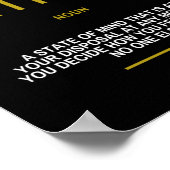 Motivatie citaat over geluk poster (Hoek)