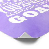Motivatie citaat over het bereiken van Uw Doelstel Poster (Hoek)