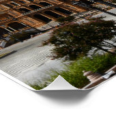 Motivatie citaat- Plaza de Espana, Sevilla Perfect Poster (Hoek)