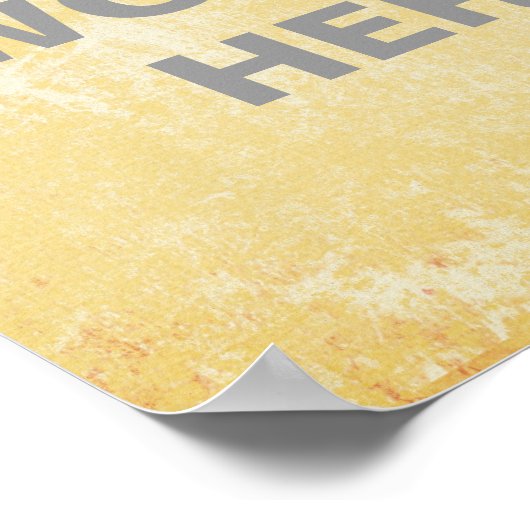 Motivatie Citaat Poster, gele grunge Poster (Hoek)
