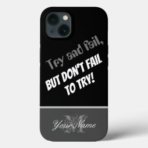 Motivatie citaat: Probeer het niet! Case-Mate iPhone Case