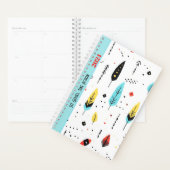 MOTIVATIE CITAAT SCHATTIGE WIT KLEURENBOHO PATROON PLANNER (Display)