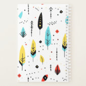 MOTIVATIE CITAAT SCHATTIGE WIT KLEURENBOHO PATROON PLANNER (Achterkant)