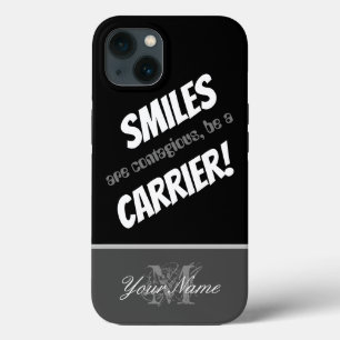 Motivatie citaat: Smile carrier! Case-Mate iPhone Case
