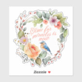 Motivatie citaat: Tijd voor wonderen is nu" Sticker (Vel)