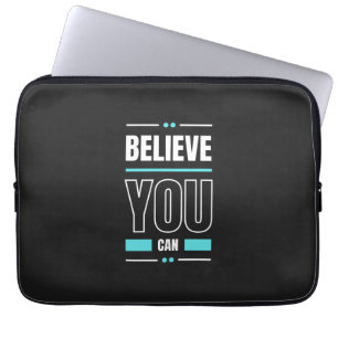 Motivatie citaat Trendy en positieve tekst Laptop Sleeve