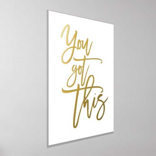 Motivatie citaat u dit Echt witte Manuscript kreeg Folie Afdrukken (Laagn)