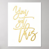 Motivatie citaat u dit Echt witte Manuscript kreeg Folie Afdrukken (Voorkant)