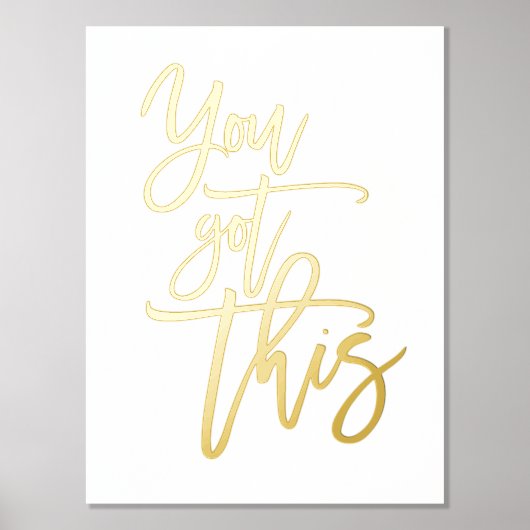 Motivatie citaat u dit Echt witte Manuscript kreeg Folie Afdrukken (Voorkant)