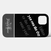 Motivatie citaat: U runt de dag! Case-Mate iPhone Case (Achterkant (horizontaal))