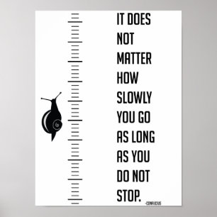 Motivatie citaat van Confucius Poster