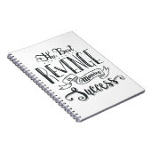 Motivatie citaat van de Dreams van de Positie van Notitieboek (Rechterzijde)