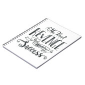 Motivatie citaat van de Dreams van de Positie van Notitieboek (Linkerzijde)