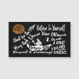 Motivatie citaat van de Inspirerend Magnet van Fri