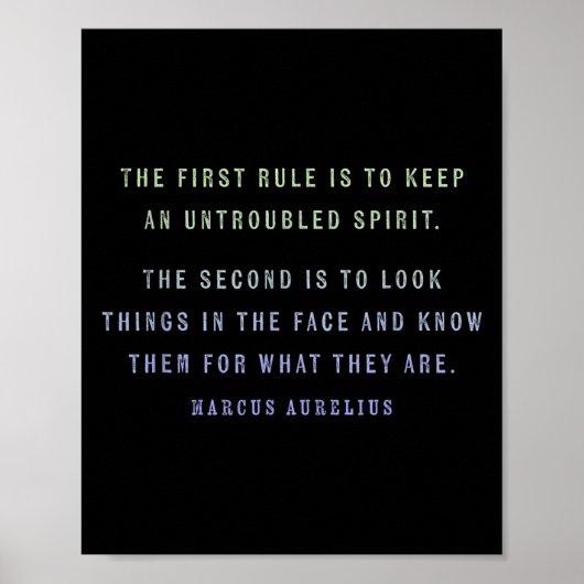 Motivatie citaat van Marcus Aurelius Growth Minds Poster (Voorkant)