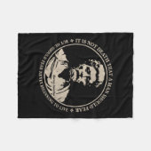 Motivatie citaat van Marcus Aurelius over angst Fleece Deken (Voorkant (Horizontaal))