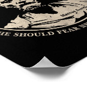 Motivatie citaat van Marcus Aurelius over angst Poster (Hoek)