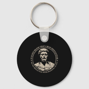 Motivatie citaat van Marcus Aurelius over angst Sleutelhanger