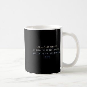 Motivatie citaat van Seneca over focus, doelen, ti Koffiemok