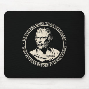 Motivatie citaat van Seneca over leven en lijden Muismat