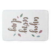 Motivatie citaat veer inspirerende tekst badmat (Voorkant)