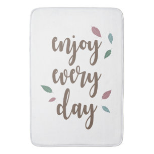 Motivatie citaat veer inspirerende tekst badmat