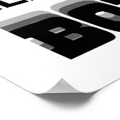 Motivatie citaat voor Gym Black & White Poster (Hoek)