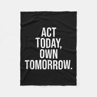 Motivatie citaat voor stoïcijnse wijsheid en krach fleece deken