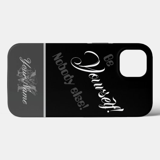 Motivatie citaat: Wees jezelf! Niemand anders! Case-Mate iPhone Case (Achterkant (horizontaal))