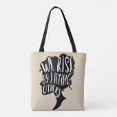 Motivatie citaat - Wij stijgen door anderen op te  Tote Bag (Achterkant)