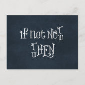 Motivatie citaat: Zo niet nu, dan wanneer Briefkaart (Voorkant)