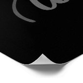 Motivatie citaat Zwart-wit Poster (Hoek)