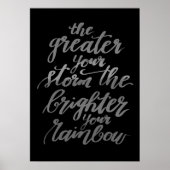 Motivatie citaat Zwart-wit Poster (Voorkant)