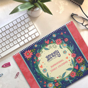 Motivatie citaten Floral Inspirerend artwork Kalender