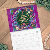 Motivatie citaten Floral Inspirerend artwork Kalender