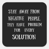 Motivatie citaten grappige leven gezegden vierkante sticker (Voorkant)