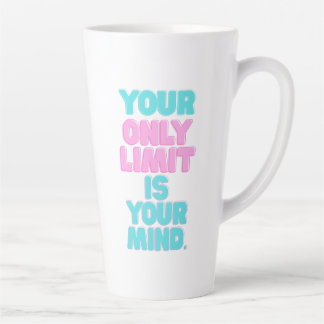 Motivatie citaten - Je enige limiet is je geest Latte Mok